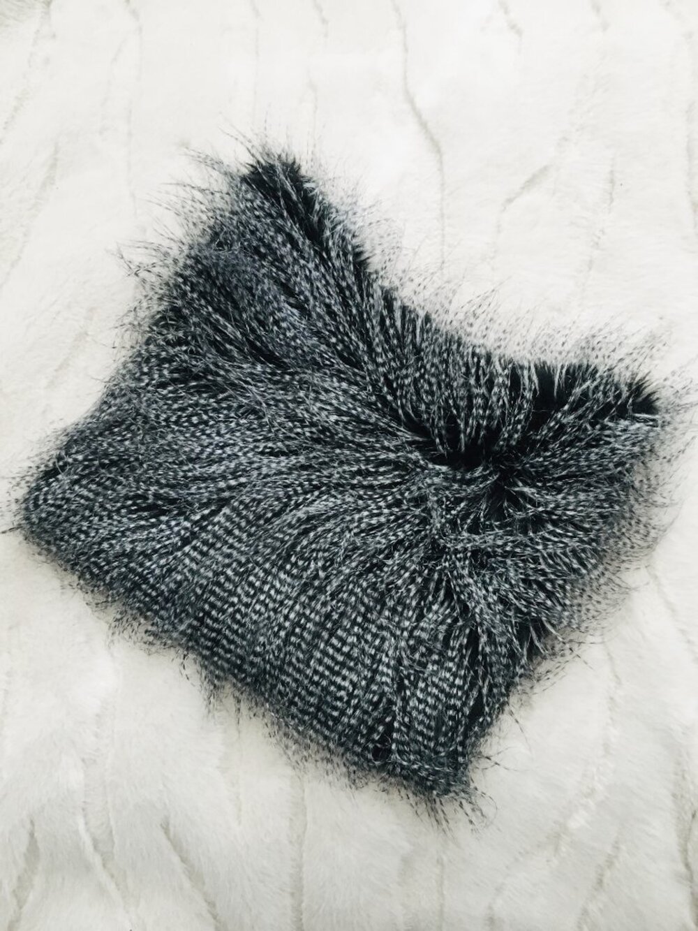 Handmade OOAK Y2K Cybercore Raver Soft Faux Fur Cat Hat